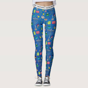 Gepersonaliseerd Hanukkah Pattern Leggings