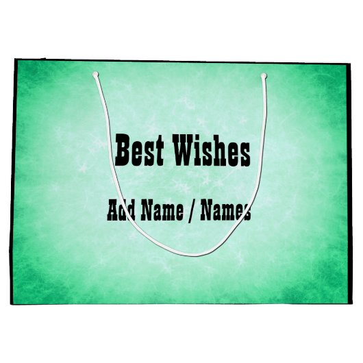 Gepersonaliseerd Happy 105th Birthday-ontwerp Groot Cadeauzakje (Achterkant)