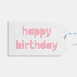 Gepersonaliseerd Happy Birthday Gift label Cadeaulabel