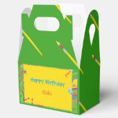 Gepersonaliseerd Happy Birthday Paintborstelontwer Bedankdoosjes (Geopend)
