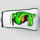 Gepersonaliseerd Happy Gator Golf Putter Hoesje Golfheadcover (Voorkant)
