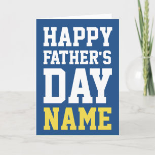 Gepersonaliseerd Happy Vaderdag Wenskaart Bedankkaart