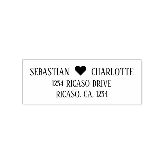 Gepersonaliseerd hartdetail 	rubberstempel (Afrduk)