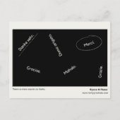 Gepersonaliseerd - Hartelijk dank voor uw bedrijf Briefkaart (Voorkant)