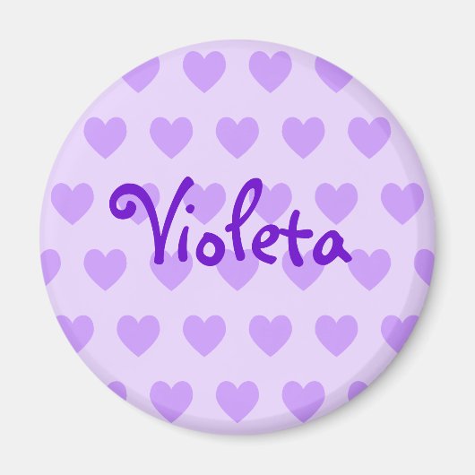 Gepersonaliseerd hartpatroon Magnet Magneet (Voorkant)