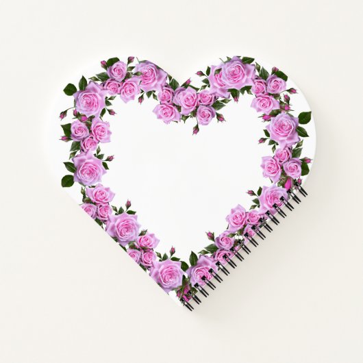 Gepersonaliseerd hartvormig notitieboek (Achterkant)