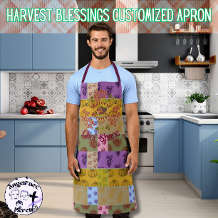 Gepersonaliseerd Harvest Blessings  Autumn Schort