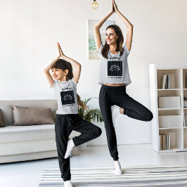 Gepersonaliseerd Henna Yoga Patroon T-shirt