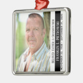 Gepersonaliseerd herdenkingsplein metalen ornament (Links)