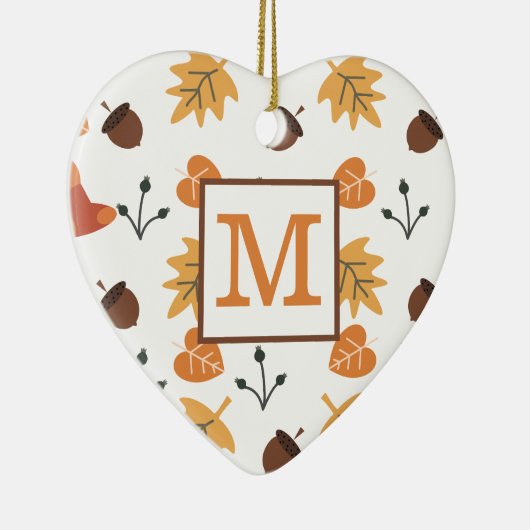 Gepersonaliseerd Herfst Ornament (Rechts)