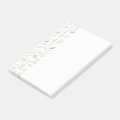 Gepersonaliseerd herringbone post-it-Roos Post-it® Notes (Schuin)