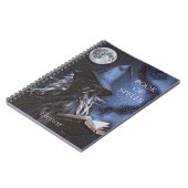 Gepersonaliseerd het boek van de heks over het Not Notitieboek (Linkerzijde)