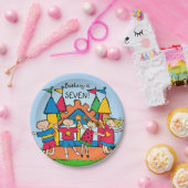 Gepersonaliseerd het Bord van het Bounce House Kid (Feest)