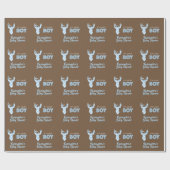 Gepersonaliseerd Het is een jongen herten inpakpap Cadeaupapier (Vlak)