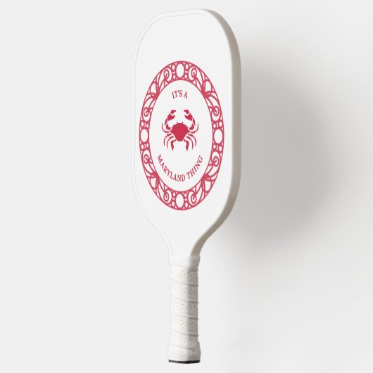 GEPERSONALISEERD HET IS EEN MARYLAND DING (KRABBEN PICKLEBALL PADDLE (Links)