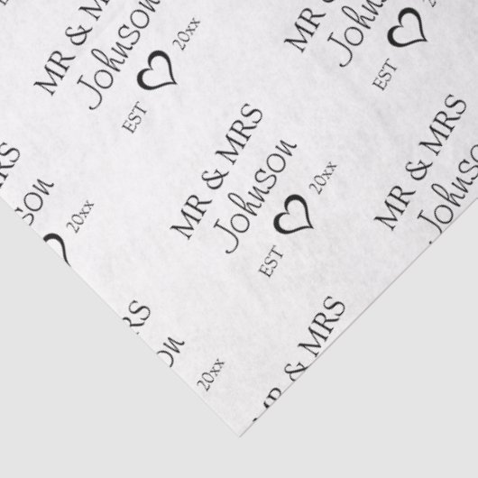 Gepersonaliseerd het Jubileum van de heer en mevro Tissuepapier (Detail)