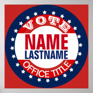 Gepersonaliseerd het Poster van de Sjabloon van de