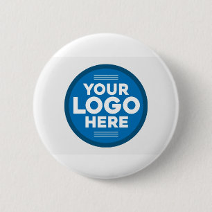 Gepersonaliseerd hier Jouw tekst of Logo Ronde Button 5,7 Cm