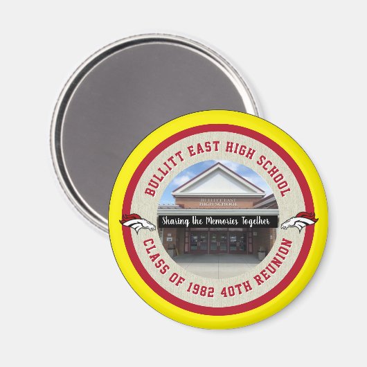 Gepersonaliseerd High School Class Reunion Ideeën Magneet (Voorkant / Achterkant)