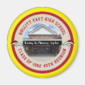 Gepersonaliseerd High School Class Reunion Ideeën Magneet (Voorkant)