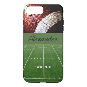 Gepersonaliseerd Hoesje-iPhone 7 plus/Football en  iPhone 8 Plus / 7 Plus Hoesje