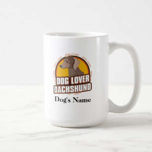 Gepersonaliseerd Hondenliefhebber Dachshund Honden Koffiemok