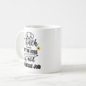 Gepersonaliseerd Hondenliefhebber van de leerkrach Koffiemok (Voorkant links)