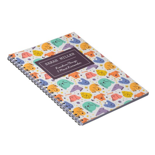 Gepersonaliseerd Hondenliefhebber van het loopvlak Notitieboek (Rechterzijde)