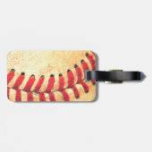 Gepersonaliseerd  honkbal bagagelabel (Achterkant horizontaal)