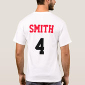 Gepersonaliseerd honkbal papa ontwerp t-shirt (Achterkant)