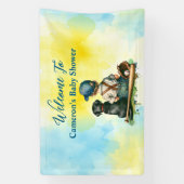 Gepersonaliseerd honkbal thema Baby shower Spandoek (Verticaal)