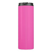 Gepersonaliseerd Hot Pink Monogram Thermosbeker (Achterkant)