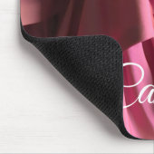 Gepersonaliseerd  Hot Pink Ruffles Pattern Muismat (Hoek)