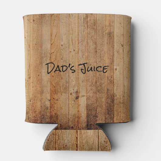 Gepersonaliseerd hout Rustic Country Brown Black P Blikjeskoeler (Achterkant)