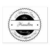 Gepersonaliseerd houten rubberstempel 	rubberstempel (Afrduk)