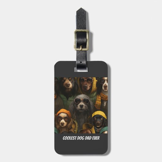 "Gepersonaliseerd huisdier eigenaar Bagagelabel - (Voorkant verticaal)