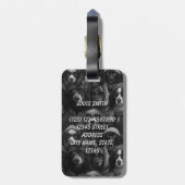 "Gepersonaliseerd huisdier eigenaar Bagagelabel - (Achterkant verticaal)