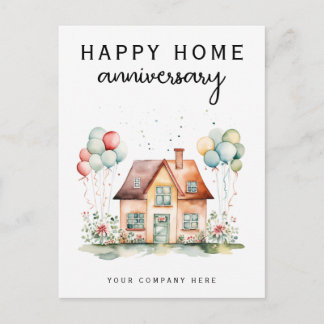 Gepersonaliseerd Huisjubileum Onroerend Goed Geluk Briefkaart
