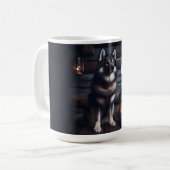 Gepersonaliseerd Husky Koffiemok (Voorkant links)
