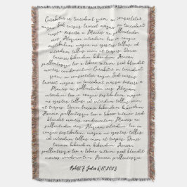 Gepersonaliseerd huwelijkslied gedicht op maat deken