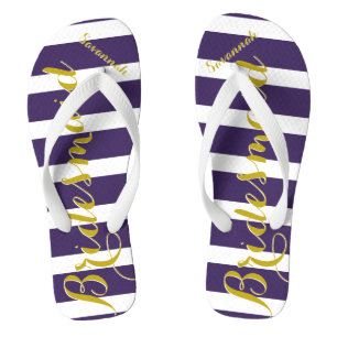 Gepersonaliseerd id van Honor Paars Geel Elke Kleu Teenslippers