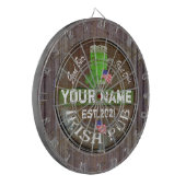Gepersonaliseerd Iers-Amerikaans gebarentaal Dart  Dartbord (Voorkant Links)
