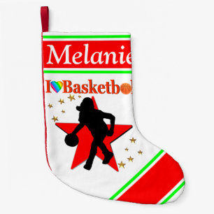 GEPERSONALISEERD IK HOU VAN BASKETBAL KERST STOCKI KLEINE KERSTSOK