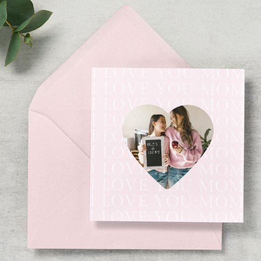 Gepersonaliseerd Ik hou van je Moeder Hart Foto