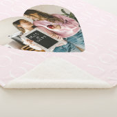 Gepersonaliseerd Ik hou van je Moeder Hart Foto Sherpa Deken (3/4)