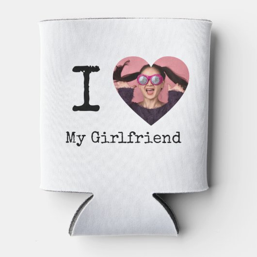 Gepersonaliseerd Ik hou van mijn vriend / Vriendin Blikjeskoeler (Voorkant)