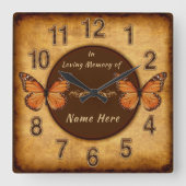  gepersonaliseerd in het houden van geheugenschale vierkante klok (Voorkant)