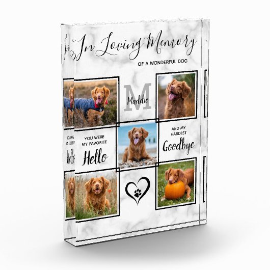 Gepersonaliseerd in het liefhebben van Memory Pet  Fotoblokken (Links)