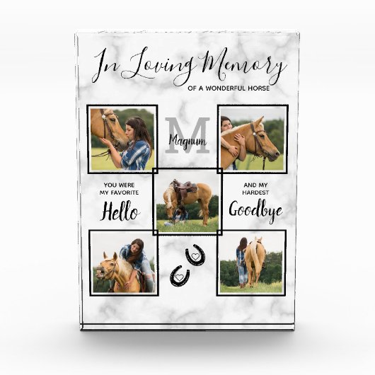 Gepersonaliseerd in het liefhebben van Memory Pet Fotoblokken (Voorkant)