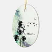 Gepersonaliseerd in peace Fairy in Dandelion Kerst Keramisch Ornament (Links)